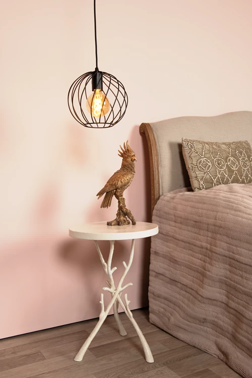 Lucide DANZA - Hanglamp - Ø 25 cm - 1xE27 - Zwart - sfeer 1